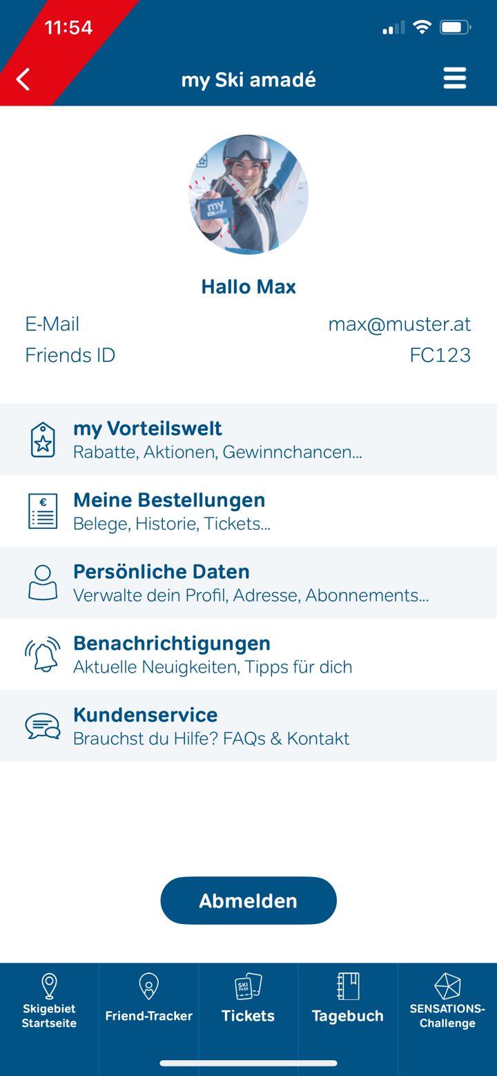 Ski amadé screenshot 3