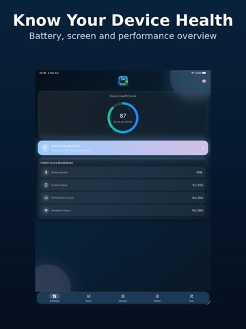 Device Doctor Battery Test iPad screenshot