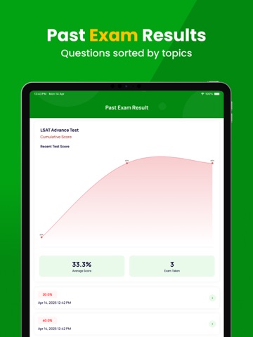 LSAT Practice Test & Exam Prep iPad screenshot