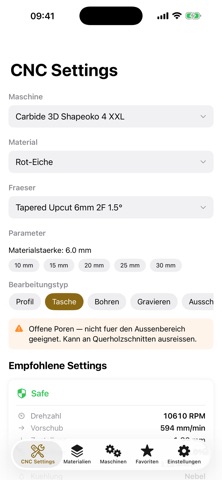 CNCMate: CNC Fräs-Rechner screenshot