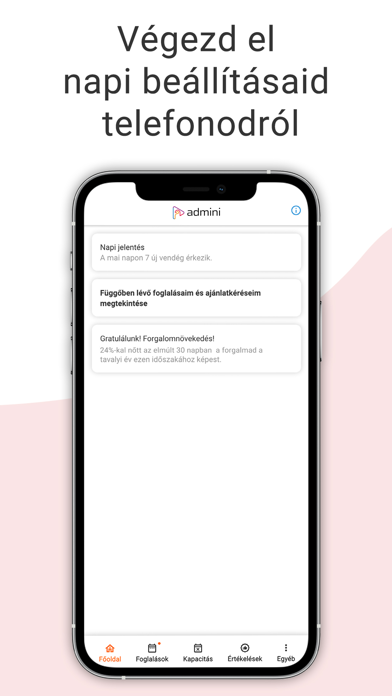 Screenshot #1 pour Admini Szallas.hu partnereknek