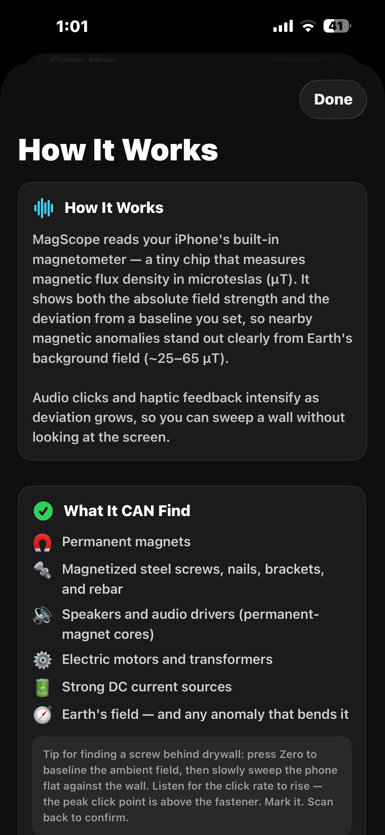 Magnet Meter - Field Detector screenshot 3