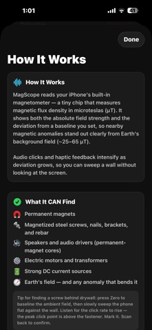 Magnet Meter - Field Detector iPhone screenshot