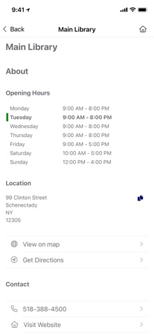 Schenectady Co. Public Library Screenshot 4 of 6
