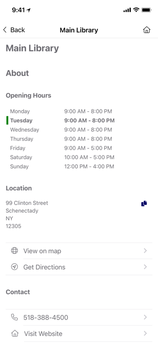 Schenectady Co. Public Library Screenshot 4 of 6