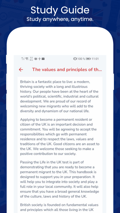 Life in the UK Test. Screenshot