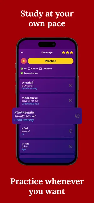 Learn Thai (Beginners) screenshot 3