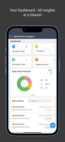 Altametrics Growth Support iPhone screenshot