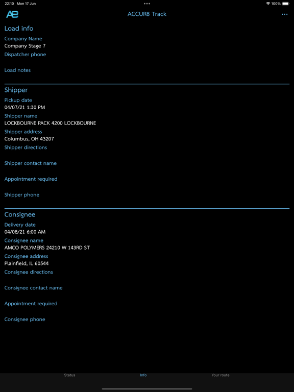 Screenshot #6 pour ACCUR8 Tracking