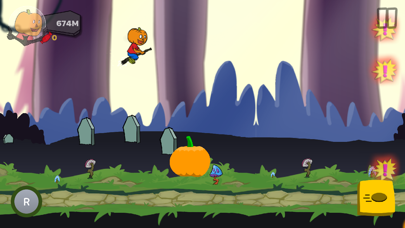 Screenshot #2 pour Perry the Pumpkin - Broom Dash