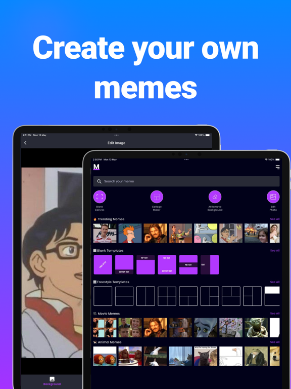 Meme Maker : Create Memes iPad screenshot 2 - Graphics & Design app