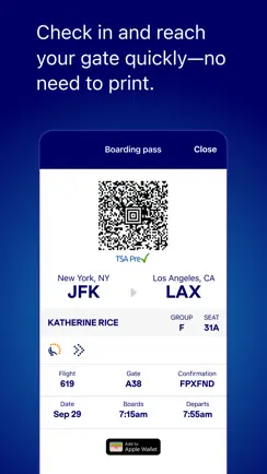JetBlue - Book & manage trips iPhone image 3