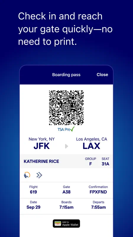 JetBlue screenshot 3 of 10
