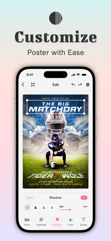 Poster Maker - Flyer Maker Ads iPhone screenshot