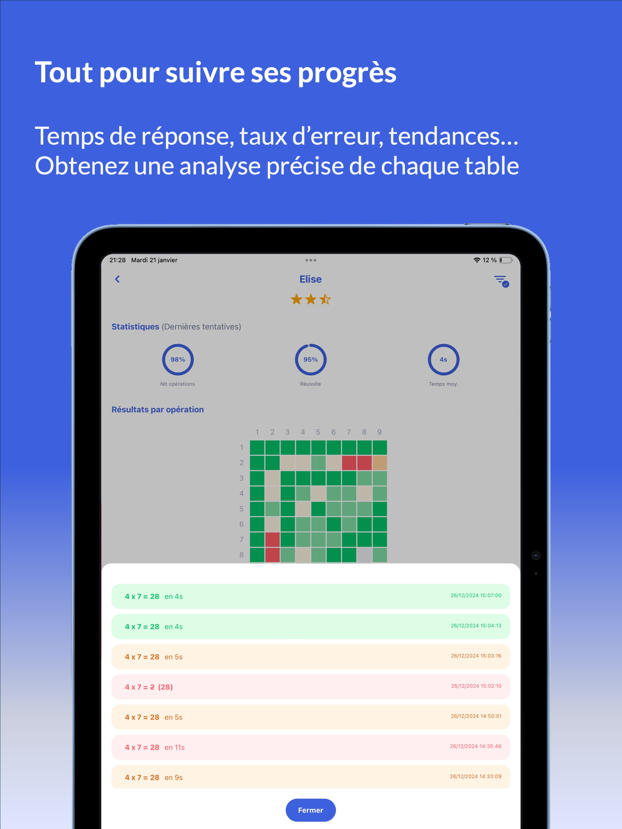 MyTables : calcul mental
