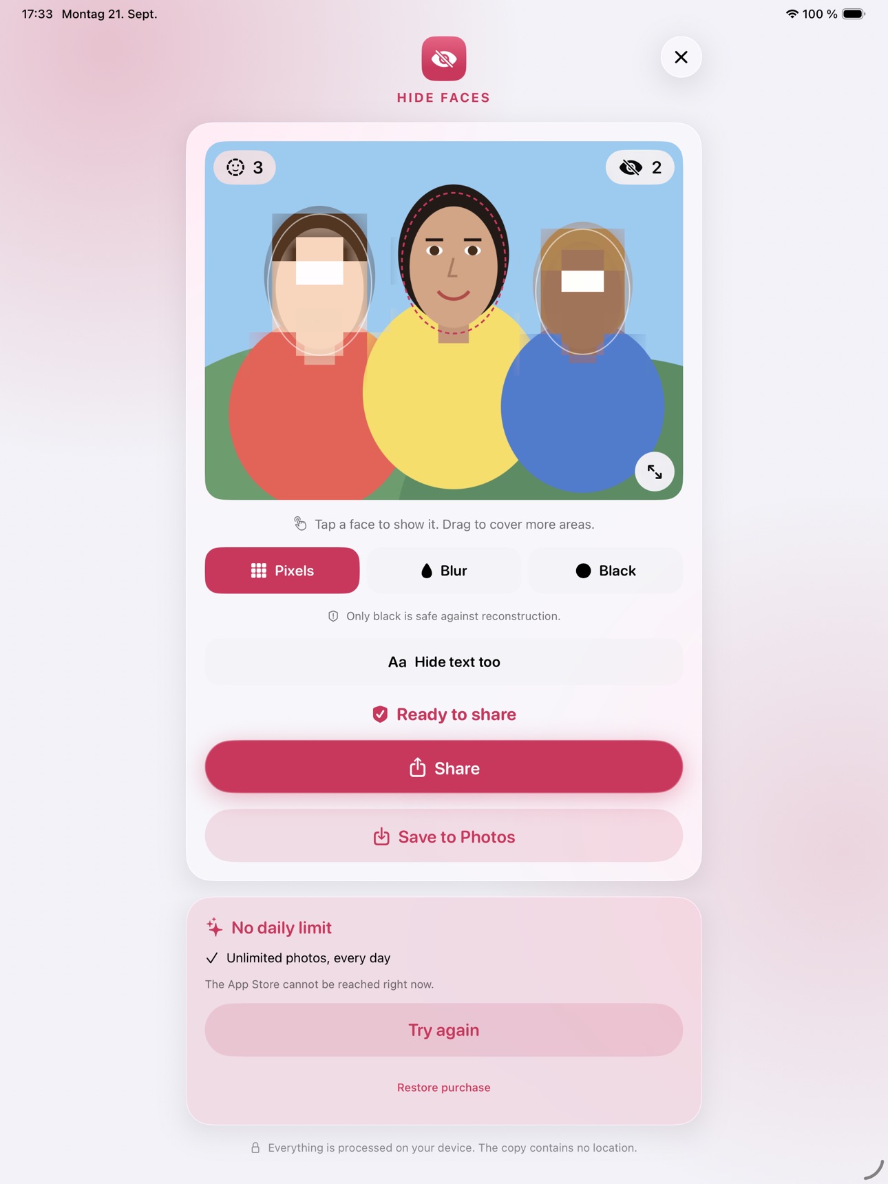 Screenshot 6 of Hide Faces – Blur & Pixelate