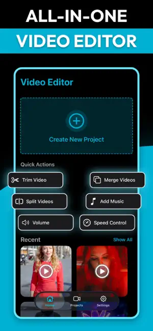 Clips Video Editor App screenshot 1