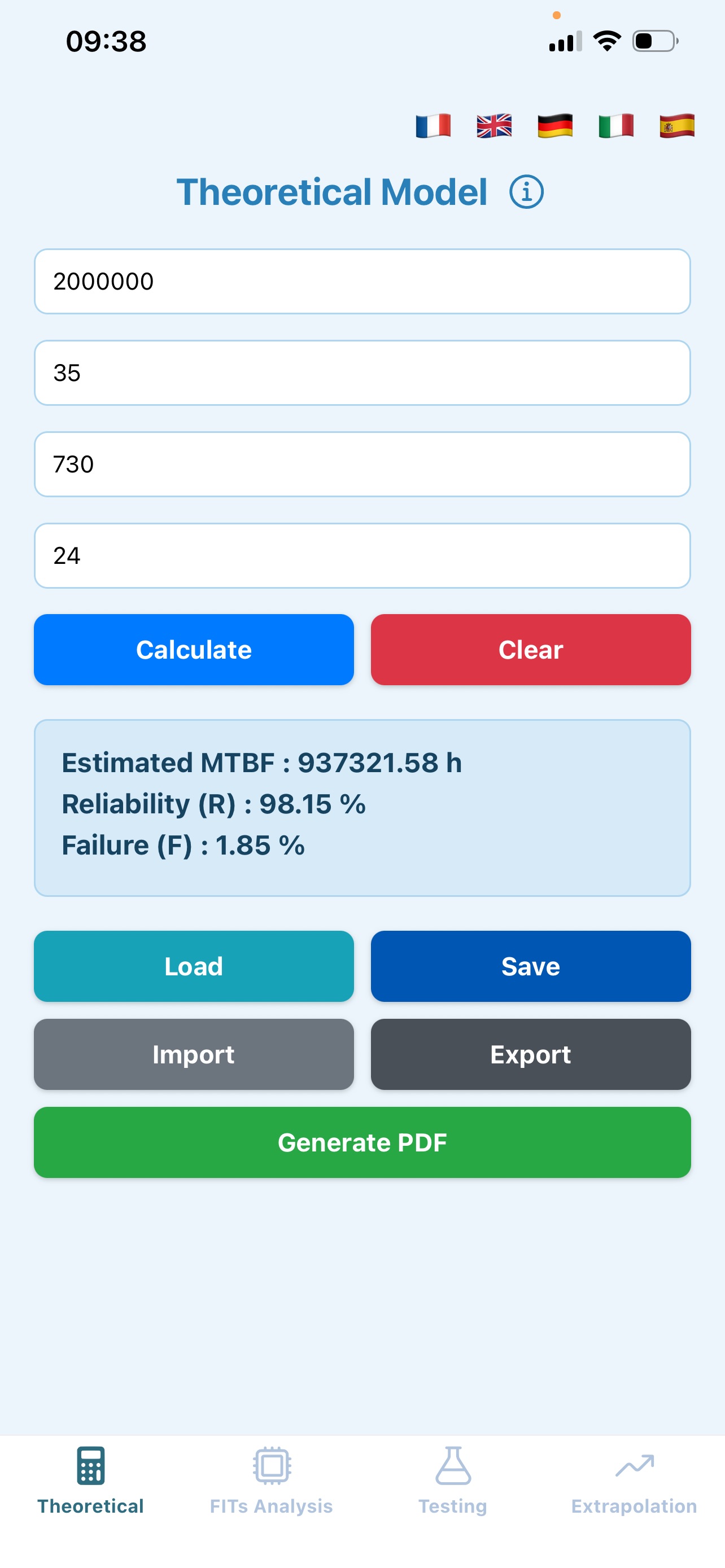 Screenshot 1 of Reliability Pro