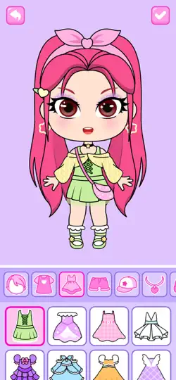 Captura de pantalla de Chibi Muñecas Juego Para Niñas en iPhone 5