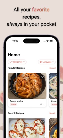 MyRecipesApp screenshot
