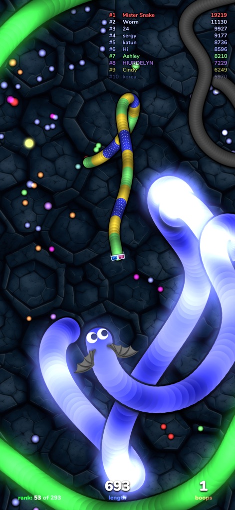 slither.io - Intense Glow Effects