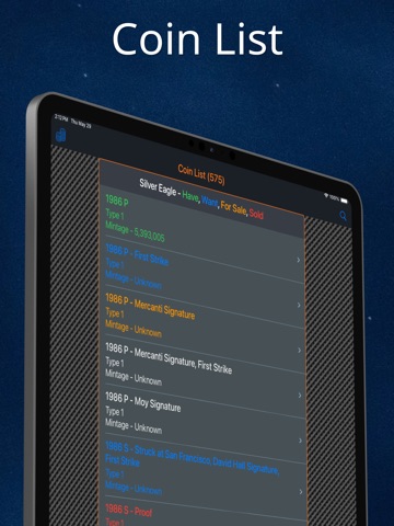 American Silver Eagle iPad screenshot