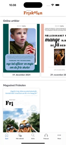 Magasinet Friskolen app screenshot