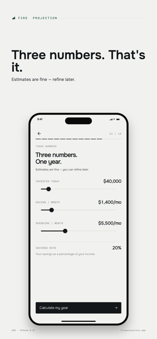 FIRE: Retirement Projection Screenshot 5 of 5