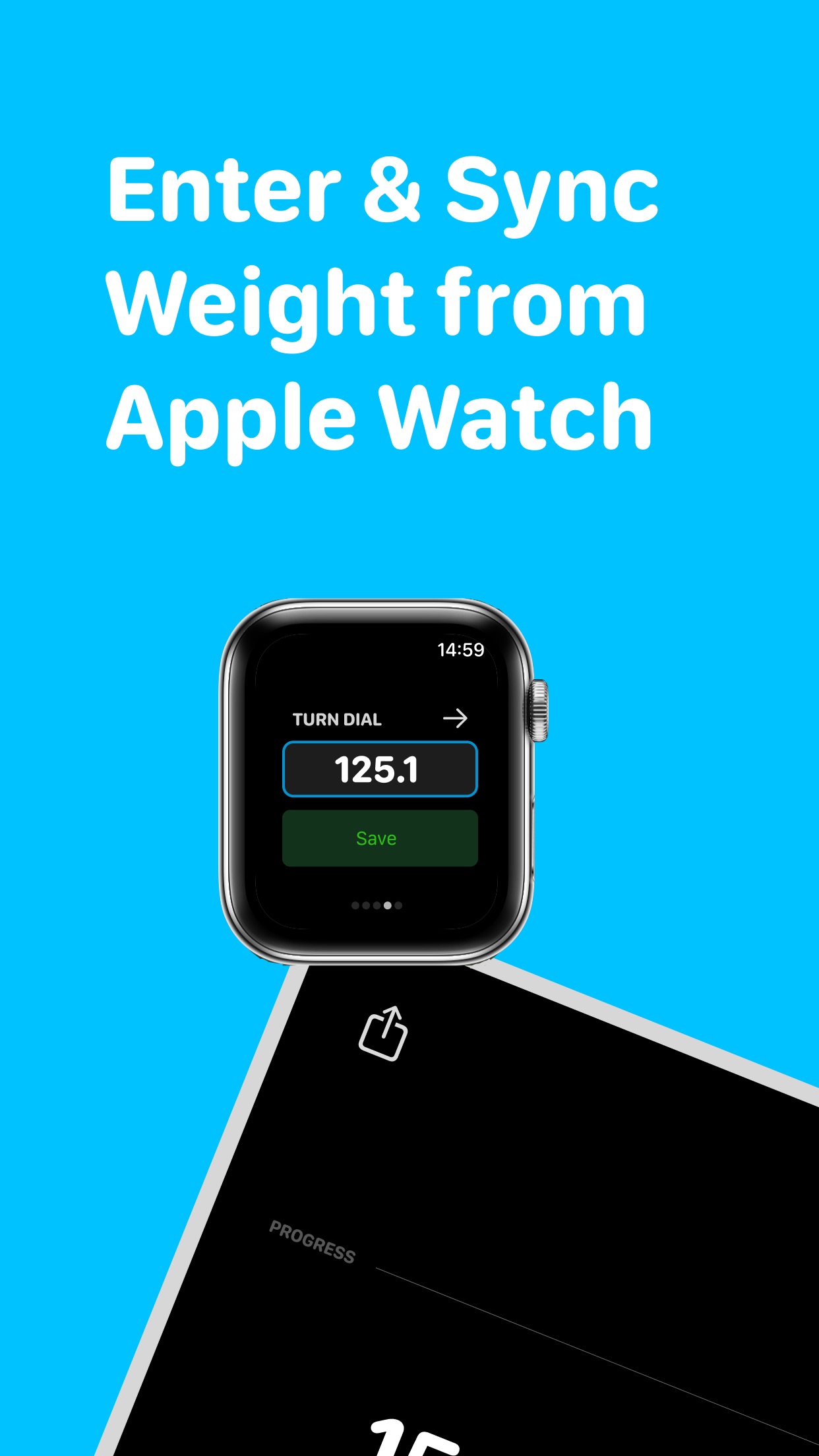Screenshot do app Weight tracker - Vekt