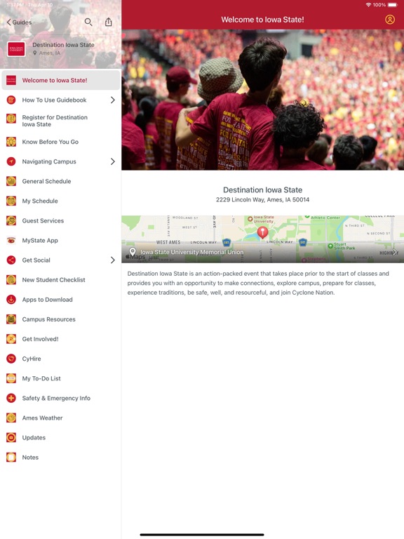 Screenshot #4 pour Iowa State University Guides