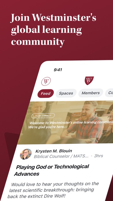 Screenshot 1 of Westminster Circle Community App