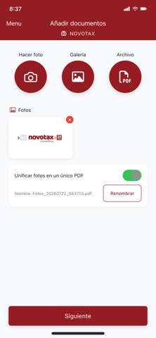 NOVOTAX screenshot