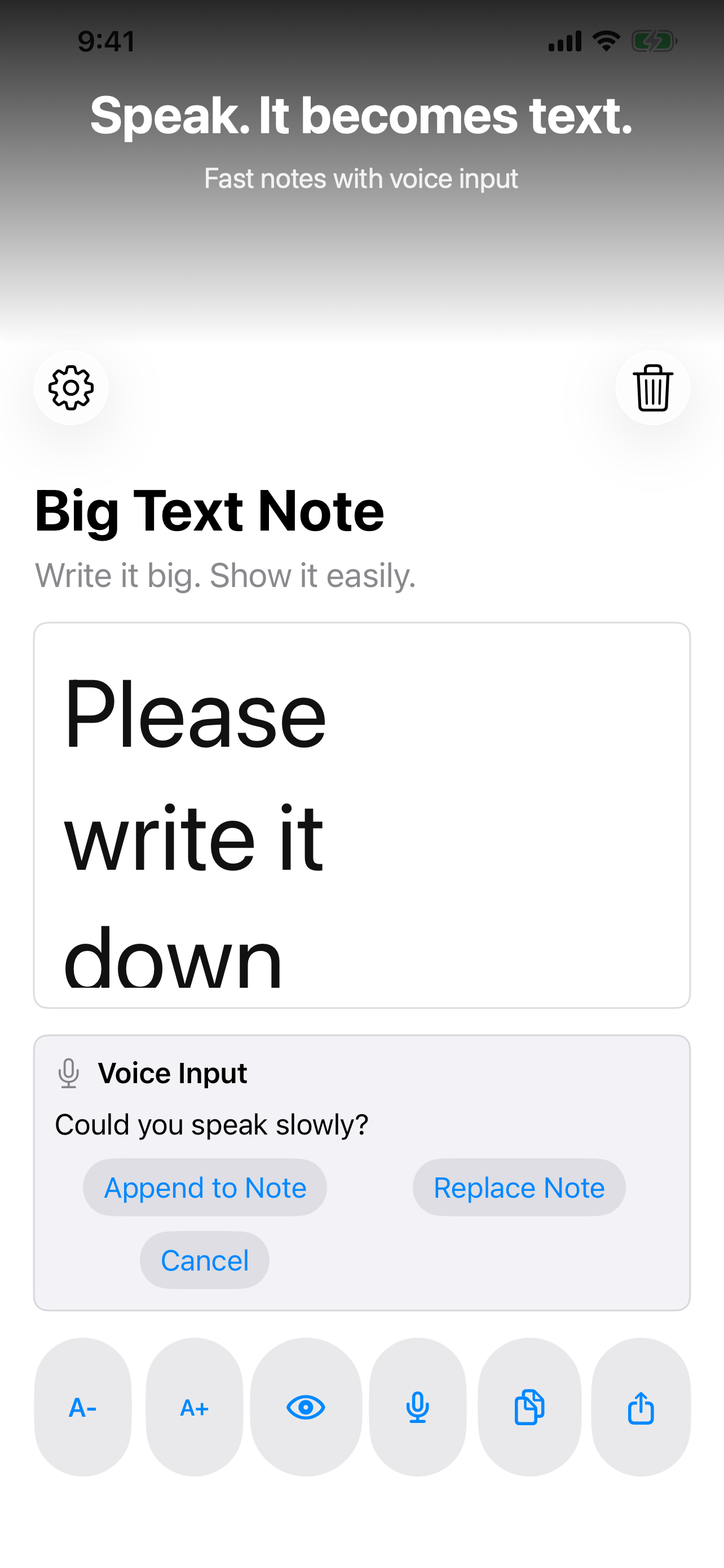 Big Text Note screenshot 4