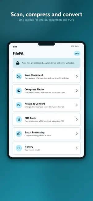 FileFit: Photo & PDF screenshot 4