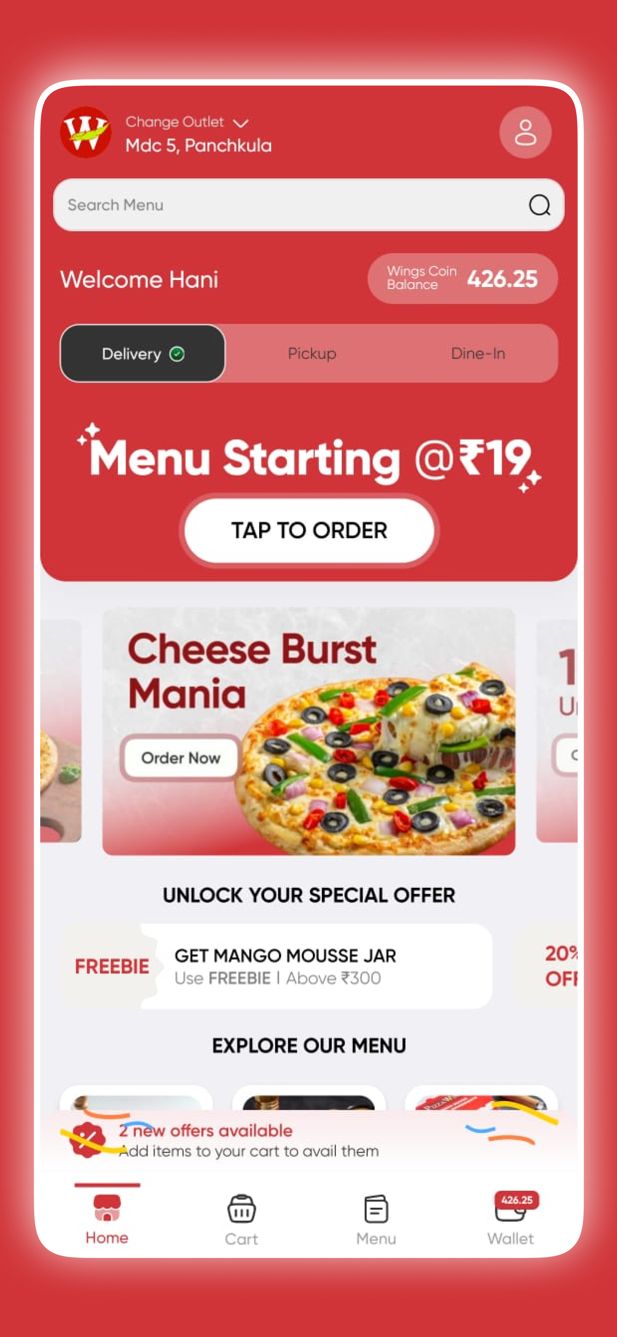 Pizza Wings India