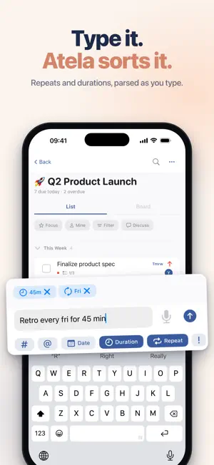 Atela: Lists, Tasks & Plans screenshot 3