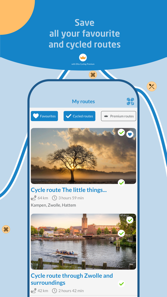 #6. Efita cycling – route app (iOS) 由: Efita B.V.