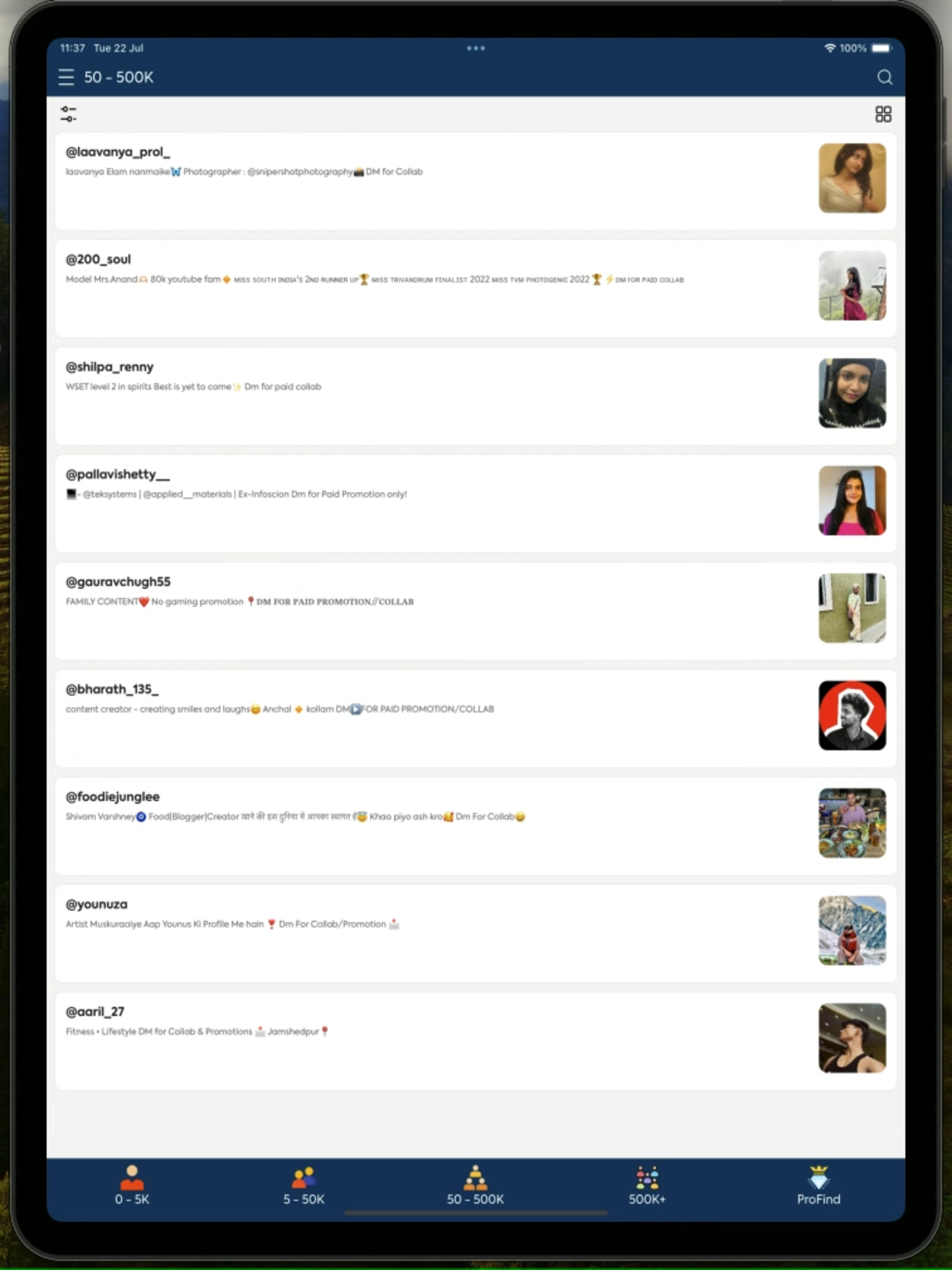 CollabIndex : Find Influencers screenshot 5