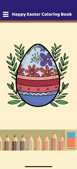 Happy Easter Coloring Book screenshot 2