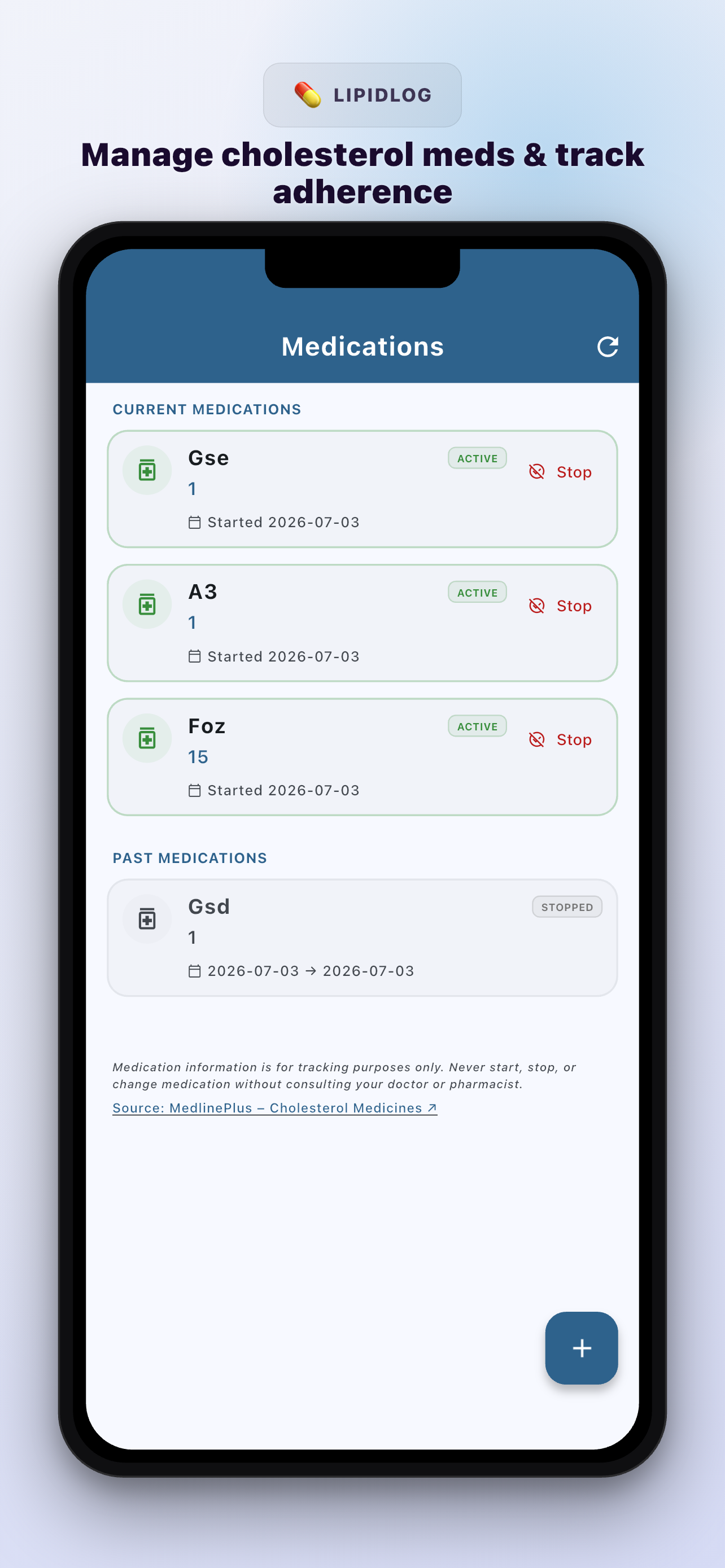 LipidLog screenshot 4