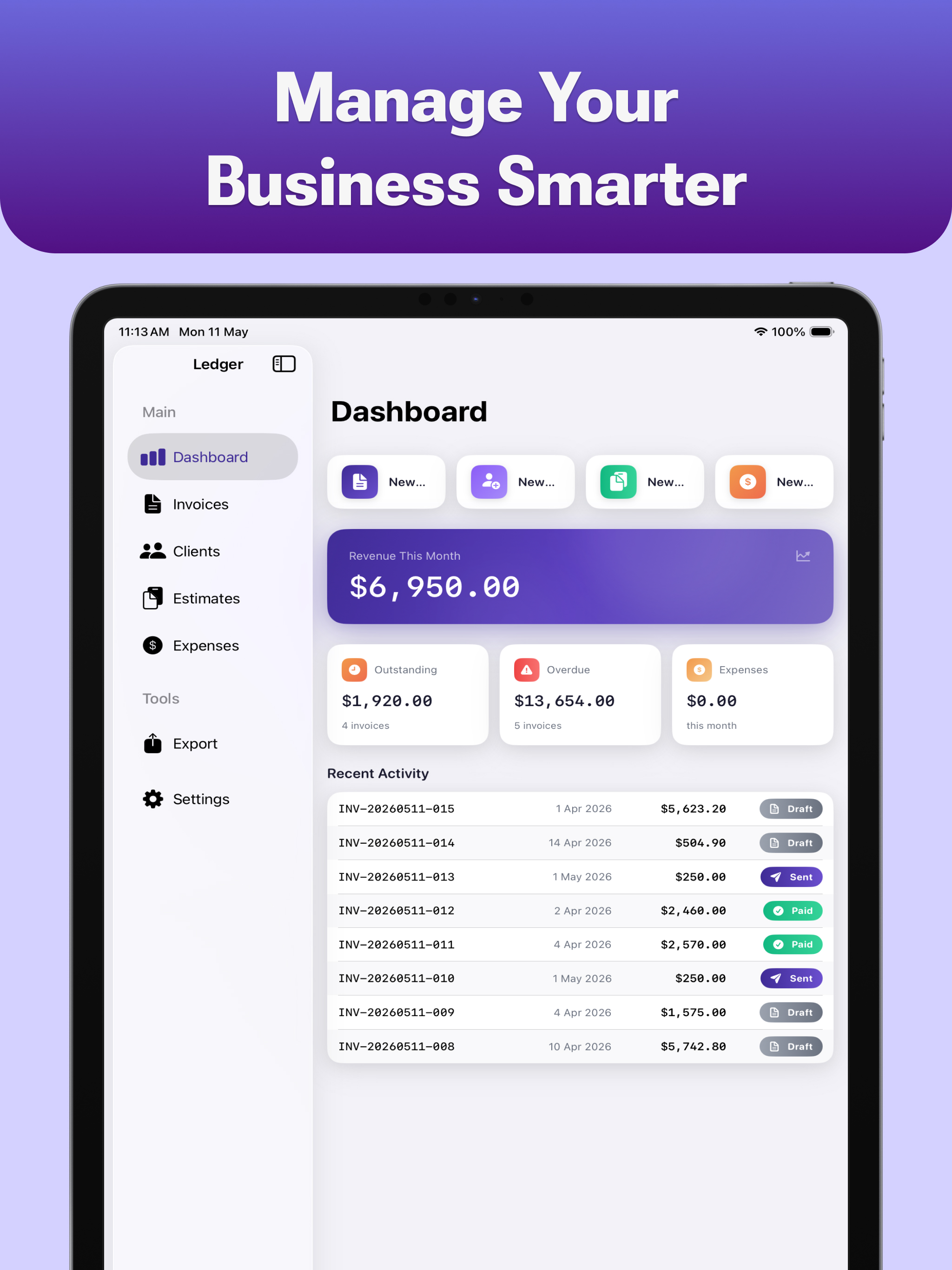 Ledger App : Estimate Maker
