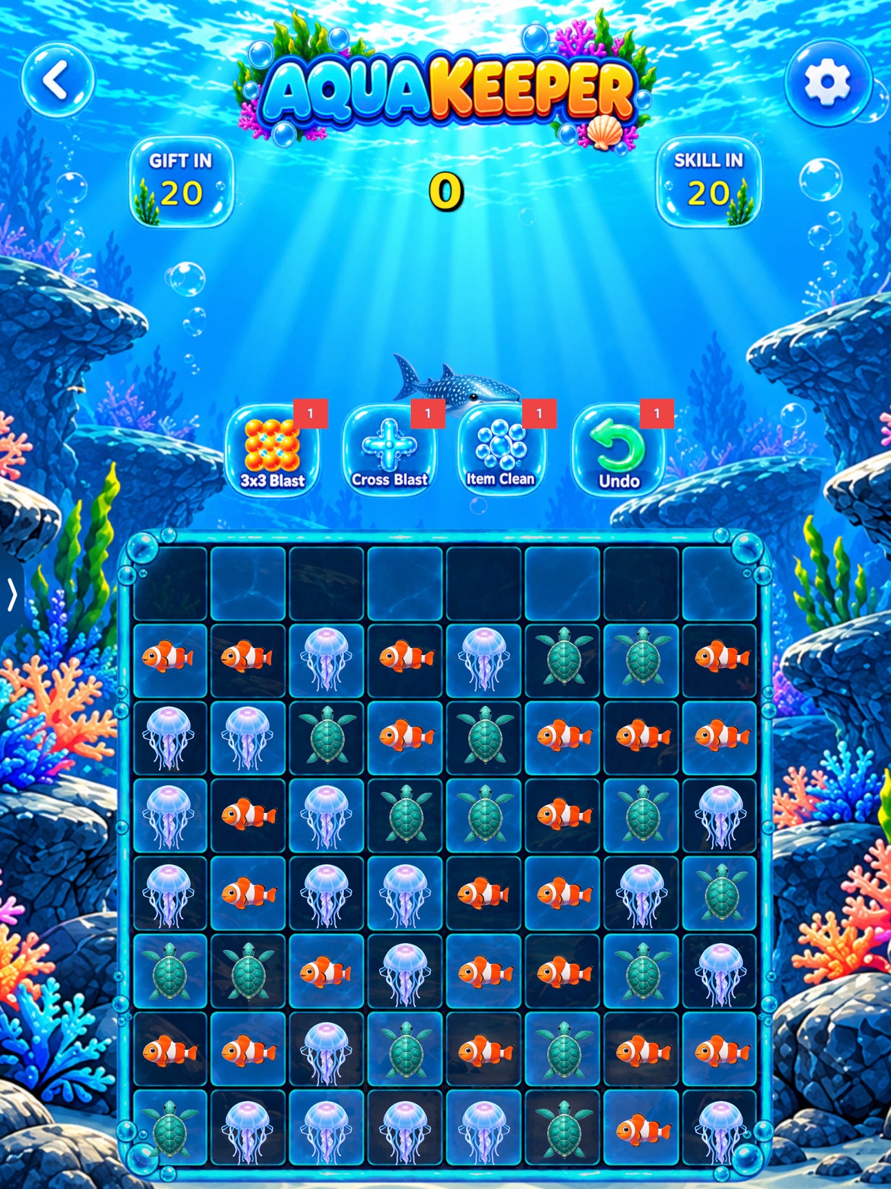 Screenshot 12 of Aqua Keeper: Match 3 Puzzle