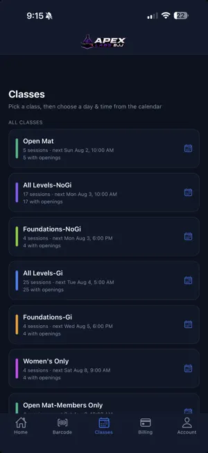 Apex Labs BJJ screenshot 3