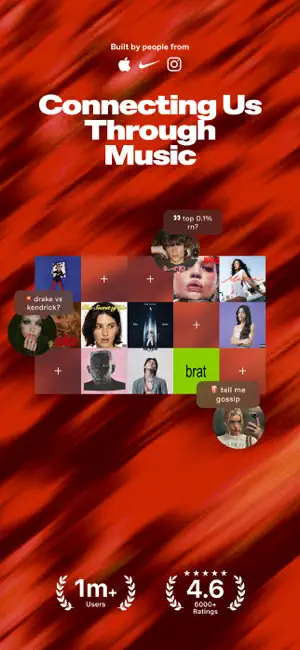 EQUALS - Music Social Network iPhone screenshot 1