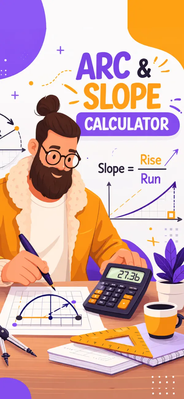 Screenshot #1 pour Slope Calculator & Arc Finder