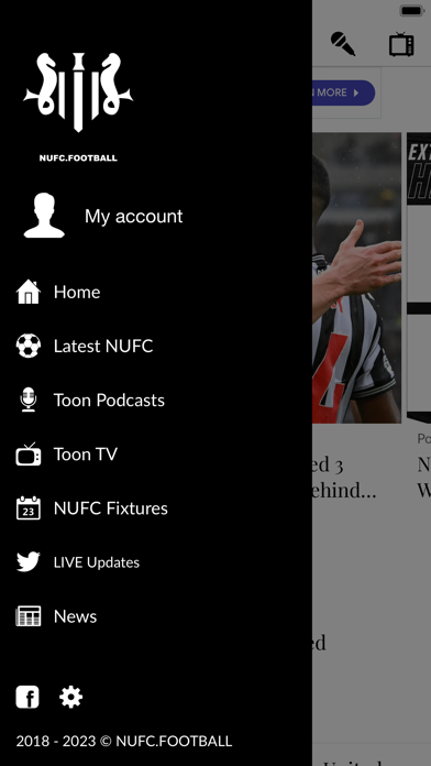 NUFC FOOTBALL Screenshot