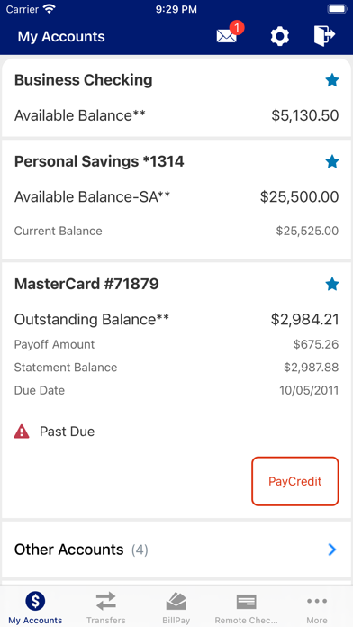 Y-12 Federal Credit Union Screenshot