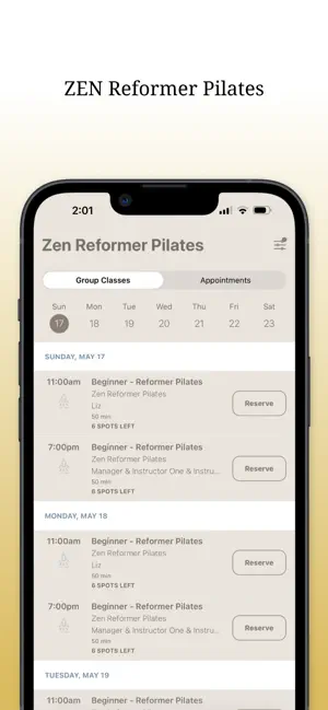 ZEN Reformer Pilates screenshot 3