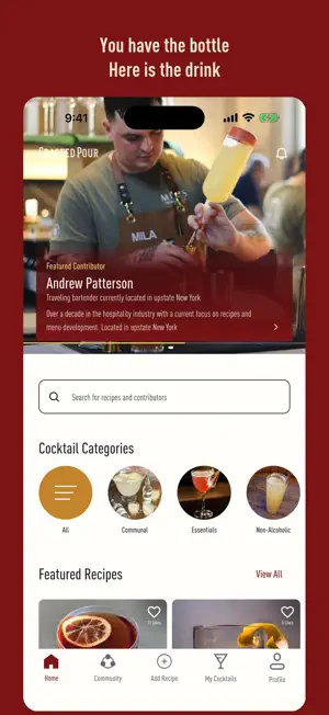 Crafted Pour: Cocktail Recipes screenshot 2