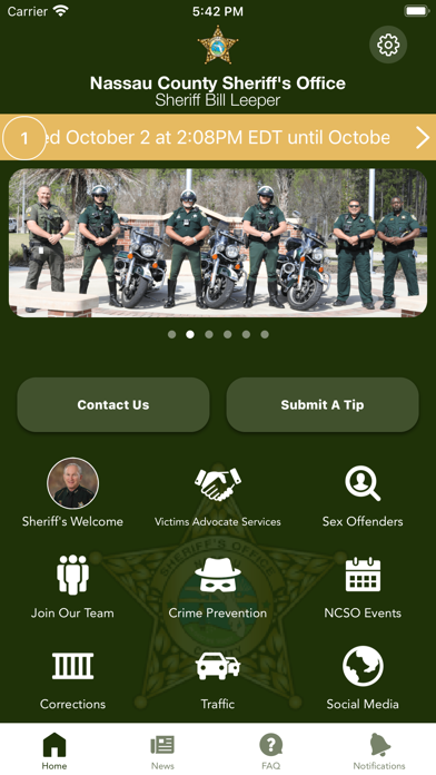Nassau County Sheriff (FL) Screenshot